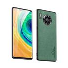 For Huawei Mate 30 Suede Leather Phone Case(Matcha Green) - 1