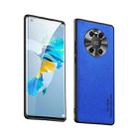 For Huawei Mate 40 Pro Suede Leather Phone Case(Blue) - 1