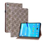 For Lenovo Tab M8 HD TB-8505F 8.0 Color Weave Leather Tablet Case with Holder(Brown) - 1