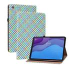 For Lenovo Tab M10 HD Gen 2 TB-X306X Color Weave Leather Tablet Case with Holder(Rainbow) - 1