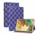 For Samsung Galaxy Tab A7 Lite T220 8.4 Color Weave Leather Tablet Case with Holder(Blue) - 1