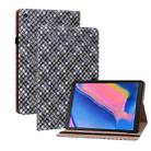 For Samsung Galaxy Tab A 8.0 2019 T290 Color Weave Leather Tablet Case with Holder(Black) - 1