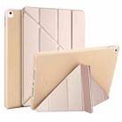 Multi-folding PU Leather Matte TPU Tablet Case For iPad Pro 10.2 2021 / 2020 / 10.5 2017(Gold) - 1