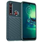 For Motorola One Vision Plus Thunderbolt Shockproof TPU Protective Soft Phone Case(Green) - 1