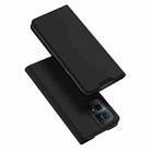 For OPPO Reno7 5G DUX DUCIS Skin Pro Series Flip Leather Phone Case(Black) - 1