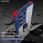 For Samsung Galaxy S21 Ultra 5G PC + TPU Shockproof Phone Case with Metal Ring Holder(Blue) - 7