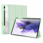 For Samsung Galaxy Tab S8 Plus/S7 Plus/S7 FE DUX DUCIS TOBY Series Horizontal Flip Tablet Case(Green) - 1