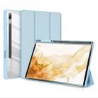 For Samsung Galaxy Tab S8/S7 DUX DUCIS TOBY Series Horizontal Flip Tablet Case(Blue) - 1