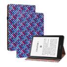 For Amazon Kindle Paperwhite 5 Color Weave Smart Leather Tablet Case(Blue) - 1