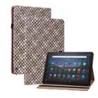 For Amazon Kindle Fire HD8 2020 Color Weave Smart Leather Tablet Case(Brown) - 1