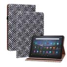 For Amazon Kindle Fire HD10 2021/HD10 Plus 2021 Color Weave Smart Leather Tablet Case(Black) - 1