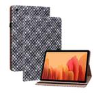 For Samsung Galaxy Tab A7 10.4 2020 Color Weave Smart Leather Tablet Case(Black) - 1