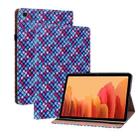 For Samsung Galaxy Tab A7 10.4 2020 Color Weave Smart Leather Tablet Case(Blue) - 1