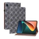 For Xiaomi Pad 5 / 5 Pro Color Weave Smart Leather Tablet Case(Black) - 1