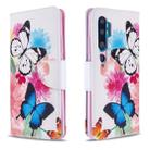 For Xiaomi CC9 Pro / Note 10 / Note 10 Pro Colored Drawing Pattern Horizontal Flip Leather Case with Holder & Card Slots & Wallet(Butterfly) - 1