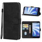 Leather Phone Case For HTC U12 Life(Black) - 1