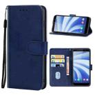 Leather Phone Case For HTC U12 Life(Blue) - 1