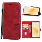 Leather Phone Case For Huawei nova 8(Red) - 1