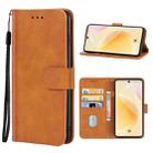 Leather Phone Case For Huawei nova 8(Brown) - 1