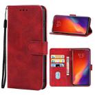 Leather Phone Case For Lenovo Z6(Red) - 1