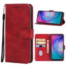 Leather Phone Case For Tecno Camon 15 Pro(Red) - 1