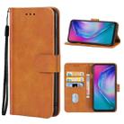 Leather Phone Case For Tecno Camon 15 Pro(Brown) - 1