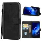 Leather Phone Case For Alcatel 1C(Black) - 1