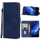 Leather Phone Case For Alcatel 3x 2019(Blue) - 1