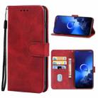 Leather Phone Case For Alcatel 3x 2019(Red) - 1