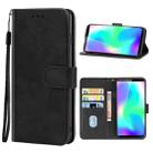 Leather Phone Case For CUBOT X19(Black) - 1