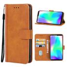 Leather Phone Case For CUBOT X19(Brown) - 1