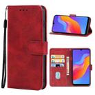 Leather Phone Case For Honor 8A Pro(Red) - 1