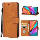 Leather Phone Case For Infinix Hot 8(Brown) - 1
