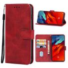 Leather Phone Case For Lenovo Z6 Pro(Red) - 1