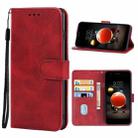 Leather Phone Case For LG K9(Red) - 1