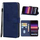 Leather Phone Case For Sony Ericsson Xperia 10 II(Blue) - 1