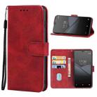 Leather Phone Case For Tecno POP 3(Red) - 1