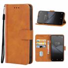 Leather Phone Case For Tecno POP 3(Brown) - 1