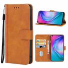 Leather Phone Case For Tecno Pouvoir 4(Brown) - 1