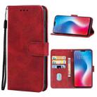 Leather Phone Case For vivo V9(Red) - 1