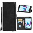 Leather Phone Case For Wiko Sunny3(Black) - 1