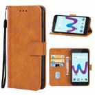 Leather Phone Case For Wiko Sunny3(Brown) - 1