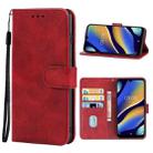Leather Phone Case For Wiko View3(Red) - 1