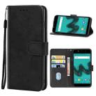 Leather Phone Case For Wiko Wim Lite(Black) - 1