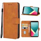 Leather Phone Case For Wiko Y61(Brown) - 1