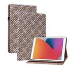 Color Weave Smart Leather Tablet Case For iPad 10.2 2019/Air 2019/10.5/10.2 2020/2021(Brown) - 1