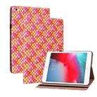 Color Weave Smart Leather Tablet Case For iPad mini 5 / 4 / 3 / 2 / 1(Rose Red) - 1