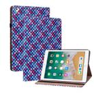 Color Weave Smart Leather Tablet Case For iPad Pro 9.7 2018 / 2017(Blue) - 1