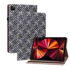 Color Weave Smart Leather Tablet Case For iPad Pro 11 2021 / 2020 / 2018 / Air 2020 10.9 (Black) - 1