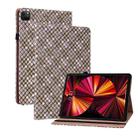 Color Weave Smart Leather Tablet Case For iPad Pro 11 2021 / 2020 / 2018 / Air 2020 10.9 (Brown) - 1